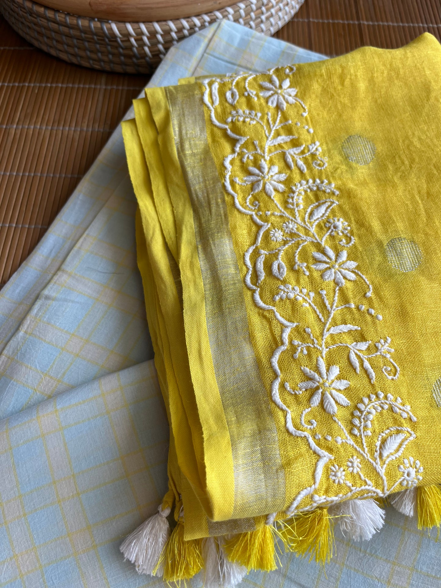 Chikankari Dupatta khadi mul kurta