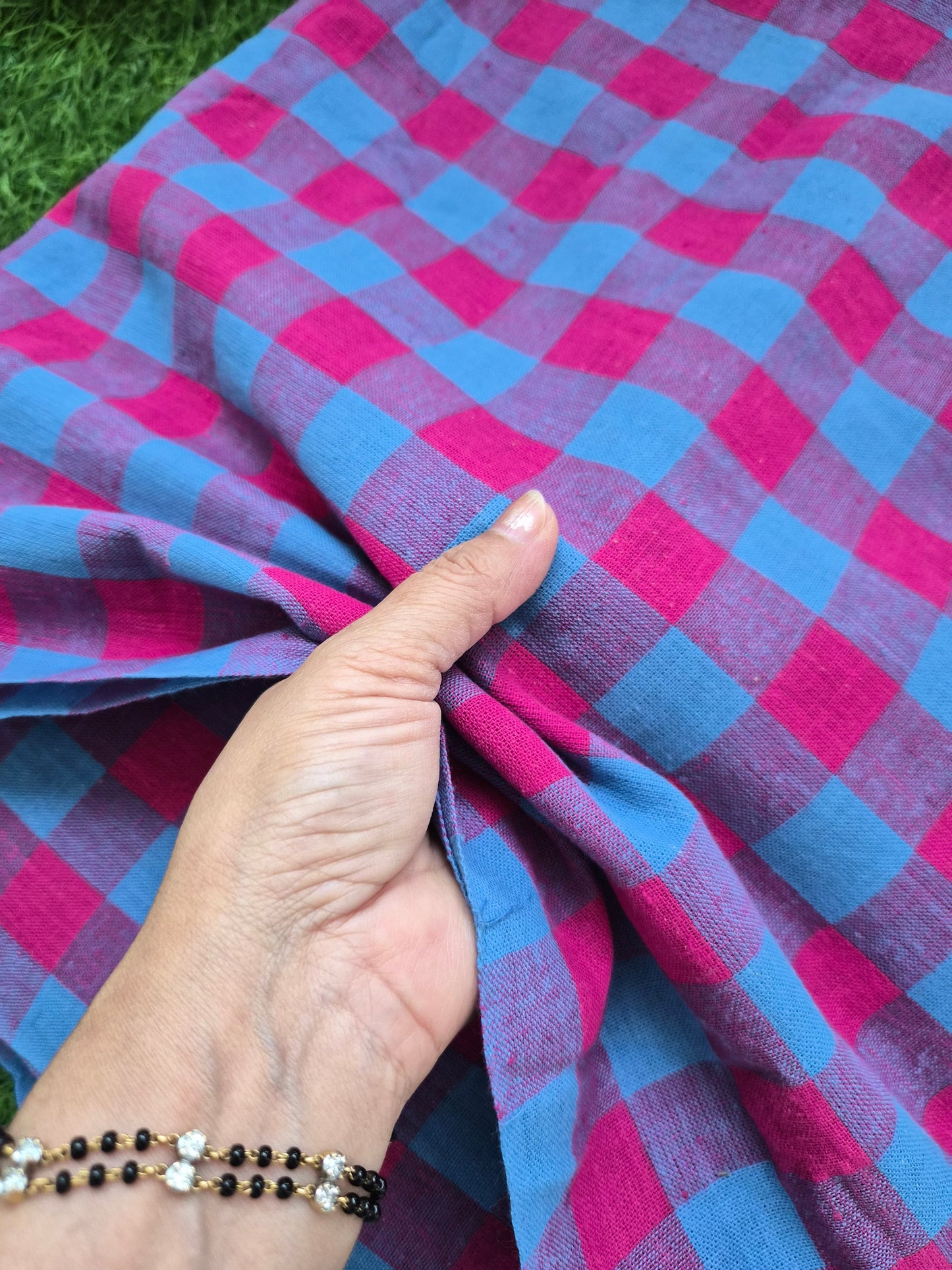 Handwoven organic kala Cotton fabric