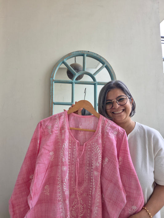 Rozana: Cotton chikankari kurta