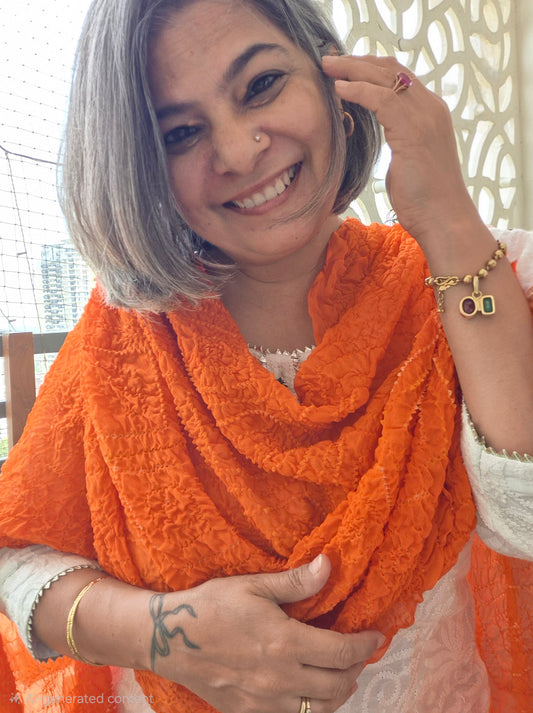 Chinon Bandhani  Dupatta